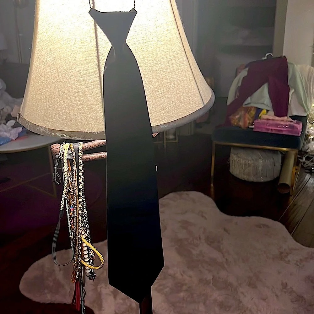 Black tie elastic neckband dress up costume formal wear​​
